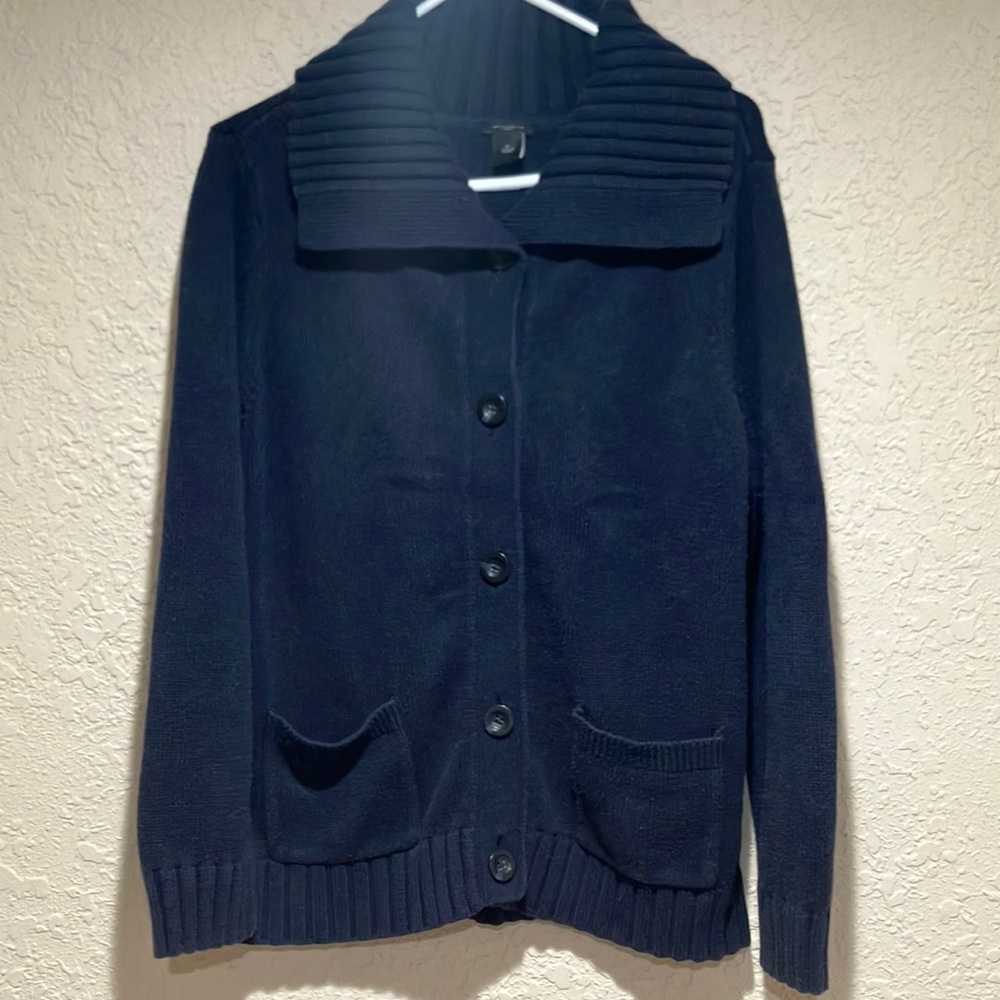 Ann Taylor XL navy blue sweater
